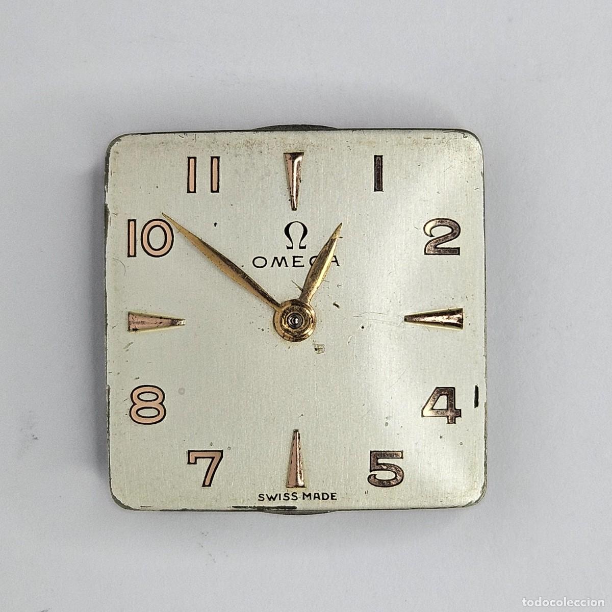 Recambios de relojes: MAQUINARIA RELOJ OMEGA &Omega; 244-CALIBRE-SWISS-17 JEWELS-ESFERA CUADRADA-AGUJAS. A&Ntilde;OS 40