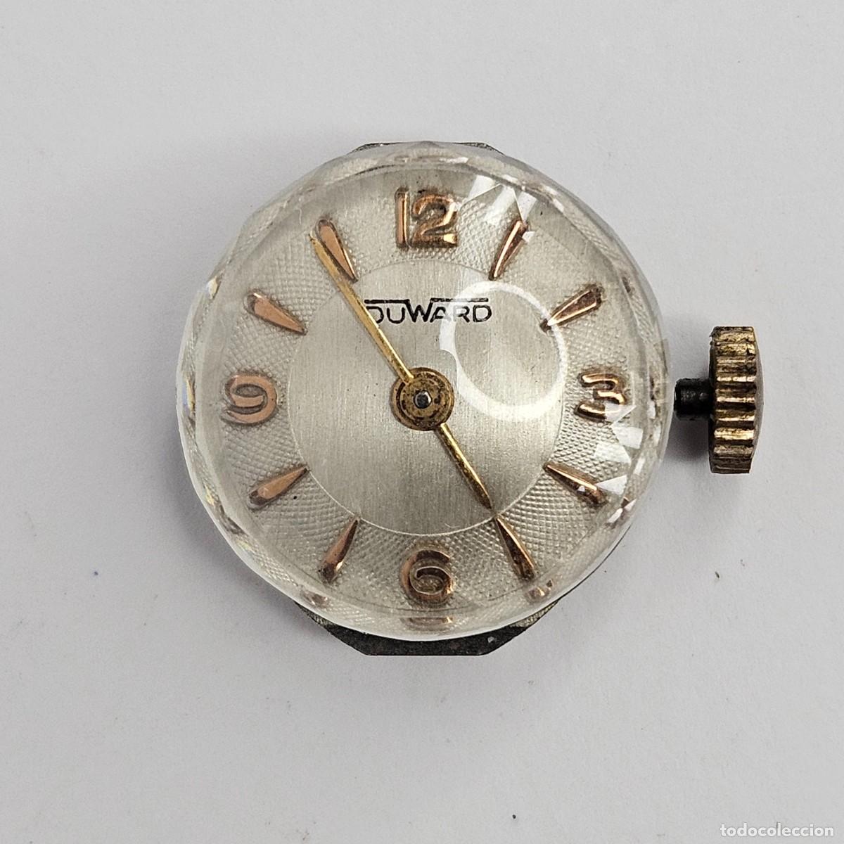 Recambios de relojes: MAQUINARIA RELOJ DUWARD 012-CALIBRE-AS 1012-ESFERA-TIJA-AGUJAS-CORONA-CRISTAL. A&Ntilde;OS 50