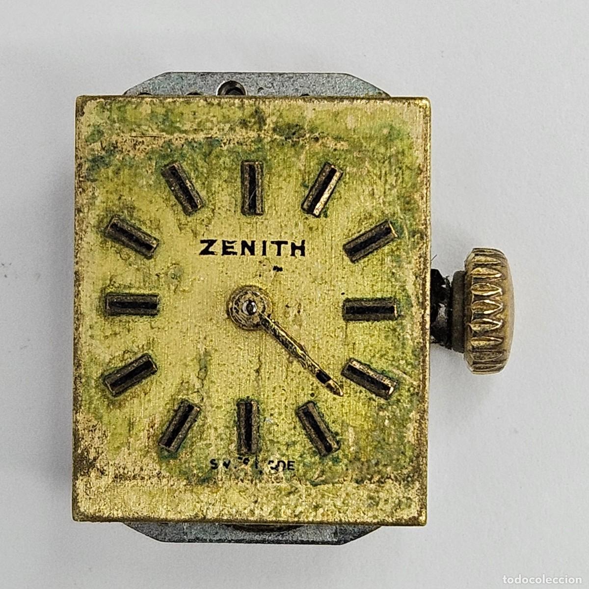 Recambios de relojes: MAQUINARIA RELOJ-ZENITH-CALIBRE-48-SWISS-ESFERA-AGUJAS-TIJA-CORONA-17 JEWEL. A&Ntilde;OS 40