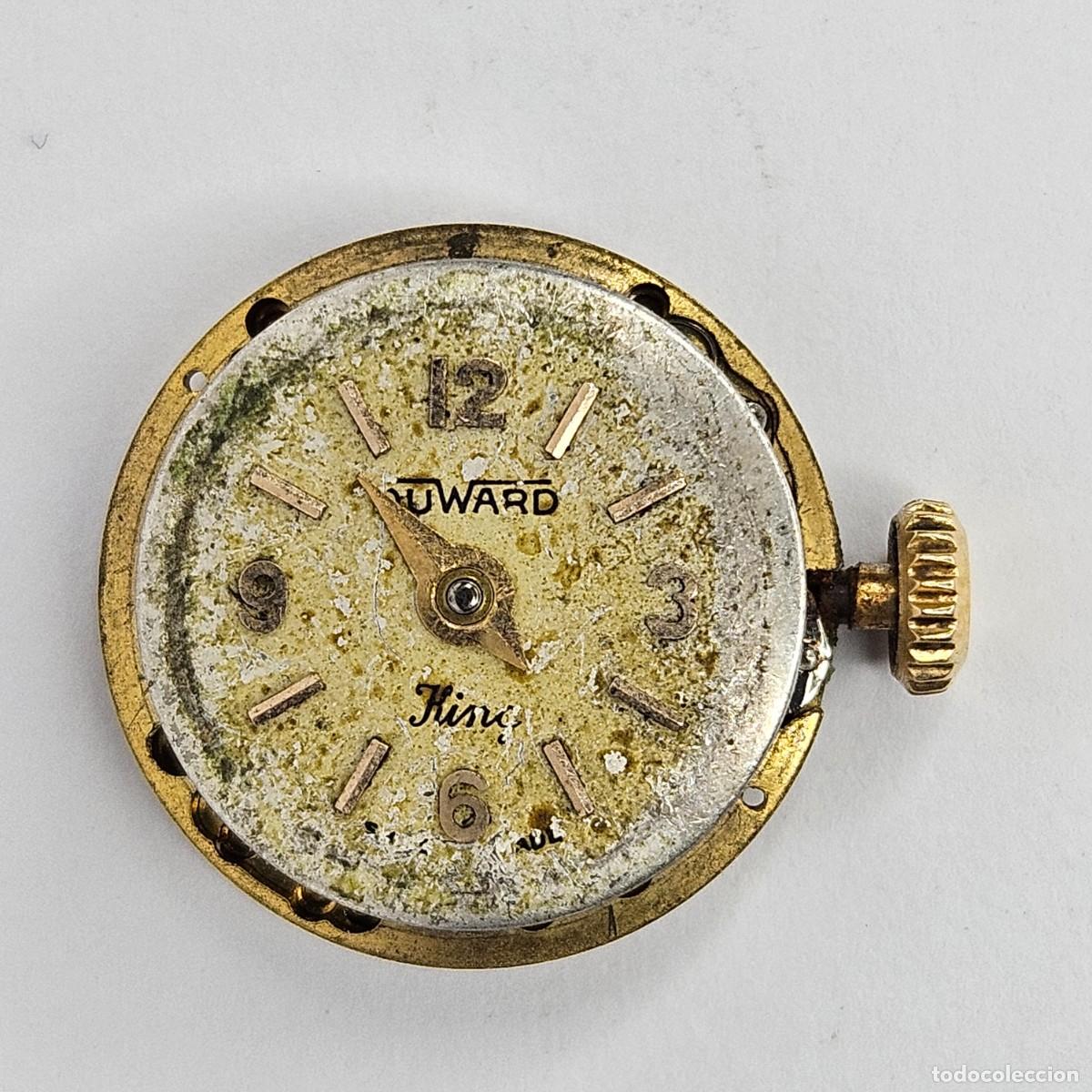 Recambios de relojes: MAQUINARIA RELOJ DUWARD KING-CALIBRE-ETA 2410 SWISS-RUBIS-ESFERA-TIJA-CORONA. A&Ntilde;OS 50-60