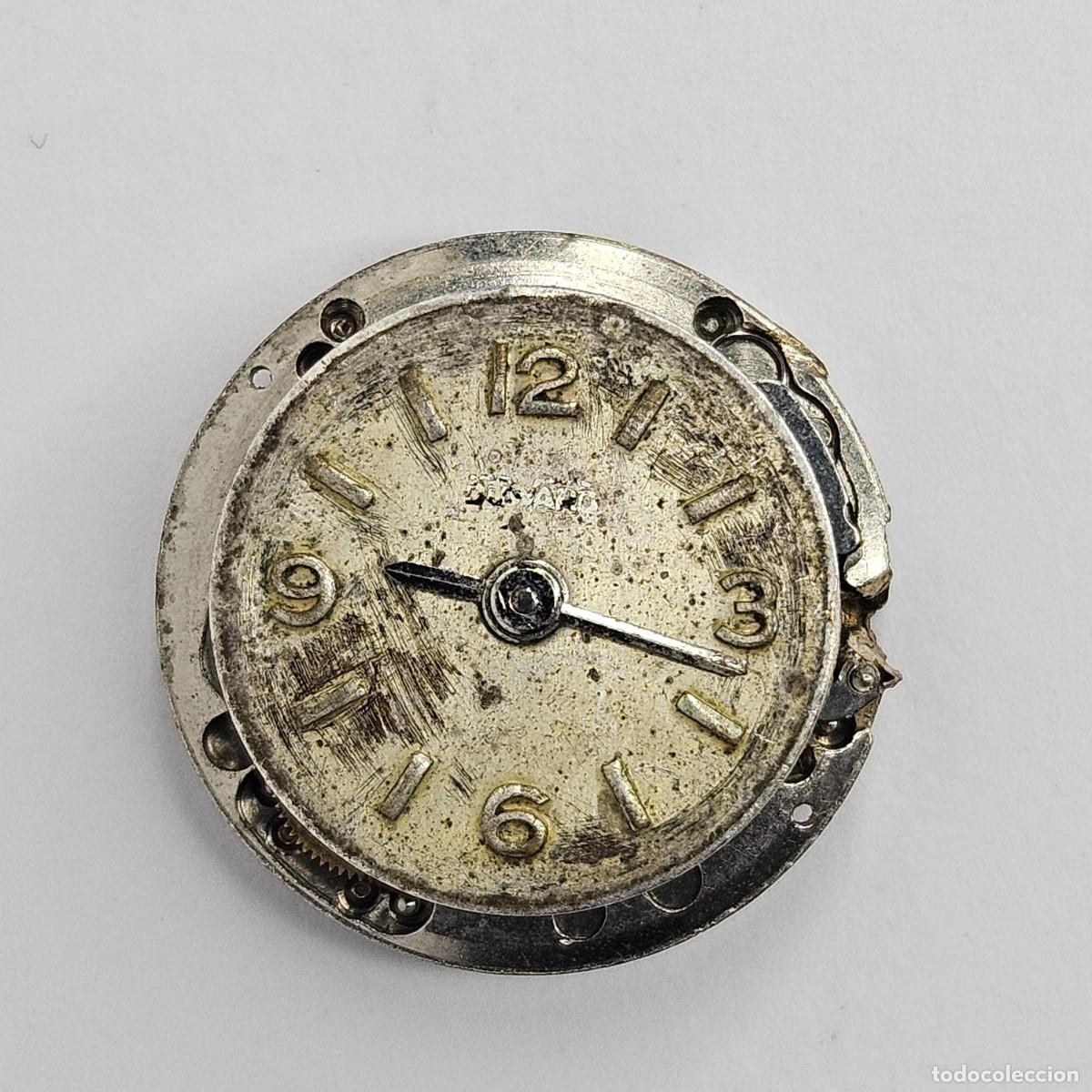 Recambios de relojes: MAQUINARIA RELOJ DUWARD-CALIBRE-NE-ETA 2412-SWISS-17 JEWEL-ESFERA-AGUJAS. A&Ntilde;OS 50-60