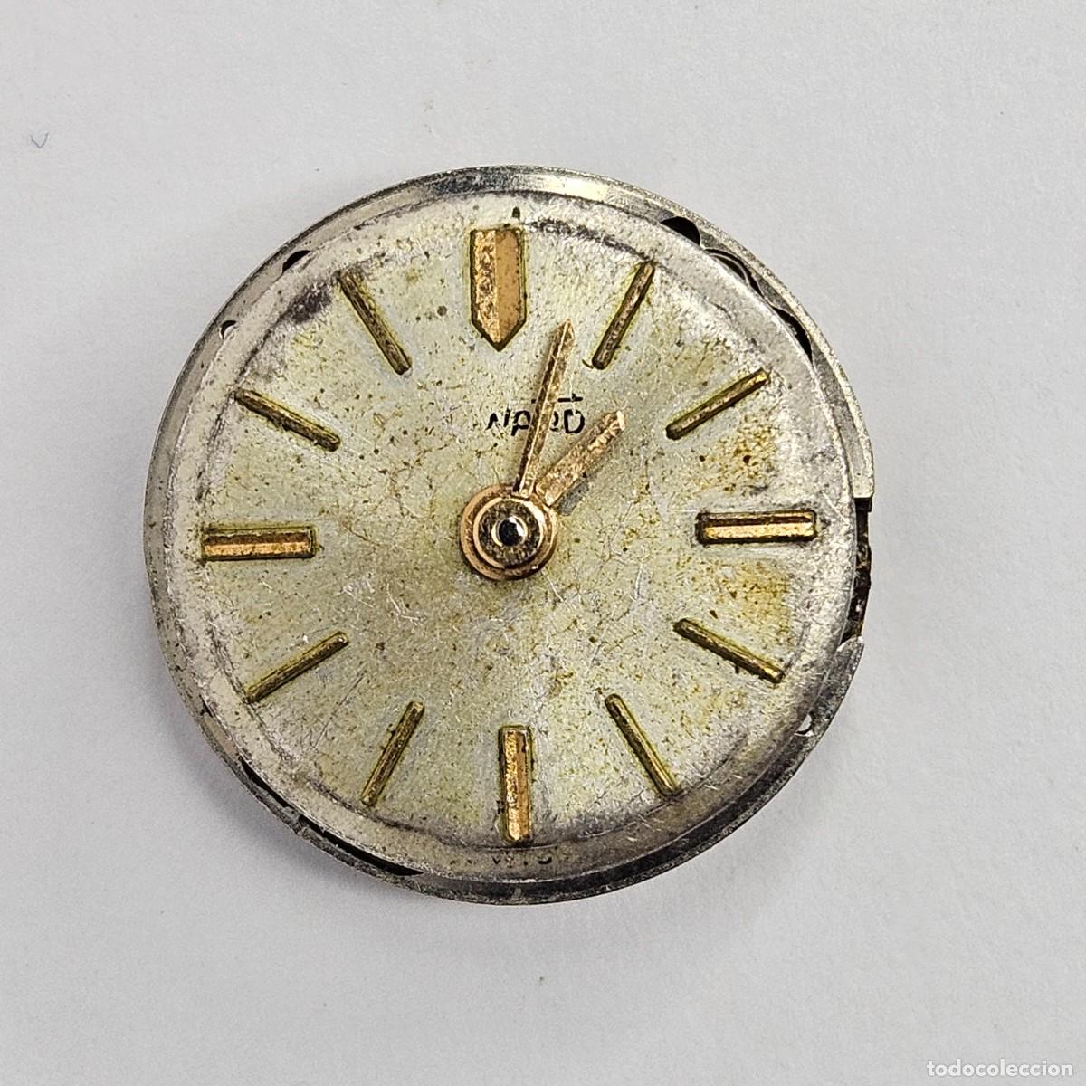 Recambios de relojes: MAQUINARIA RELOJ DUWARD-CALIBRE-ETA 2410-SWISS-15 RUBIS- DIAMETRO ESFERA-AGUJAS. A&Ntilde;OS 50-60
