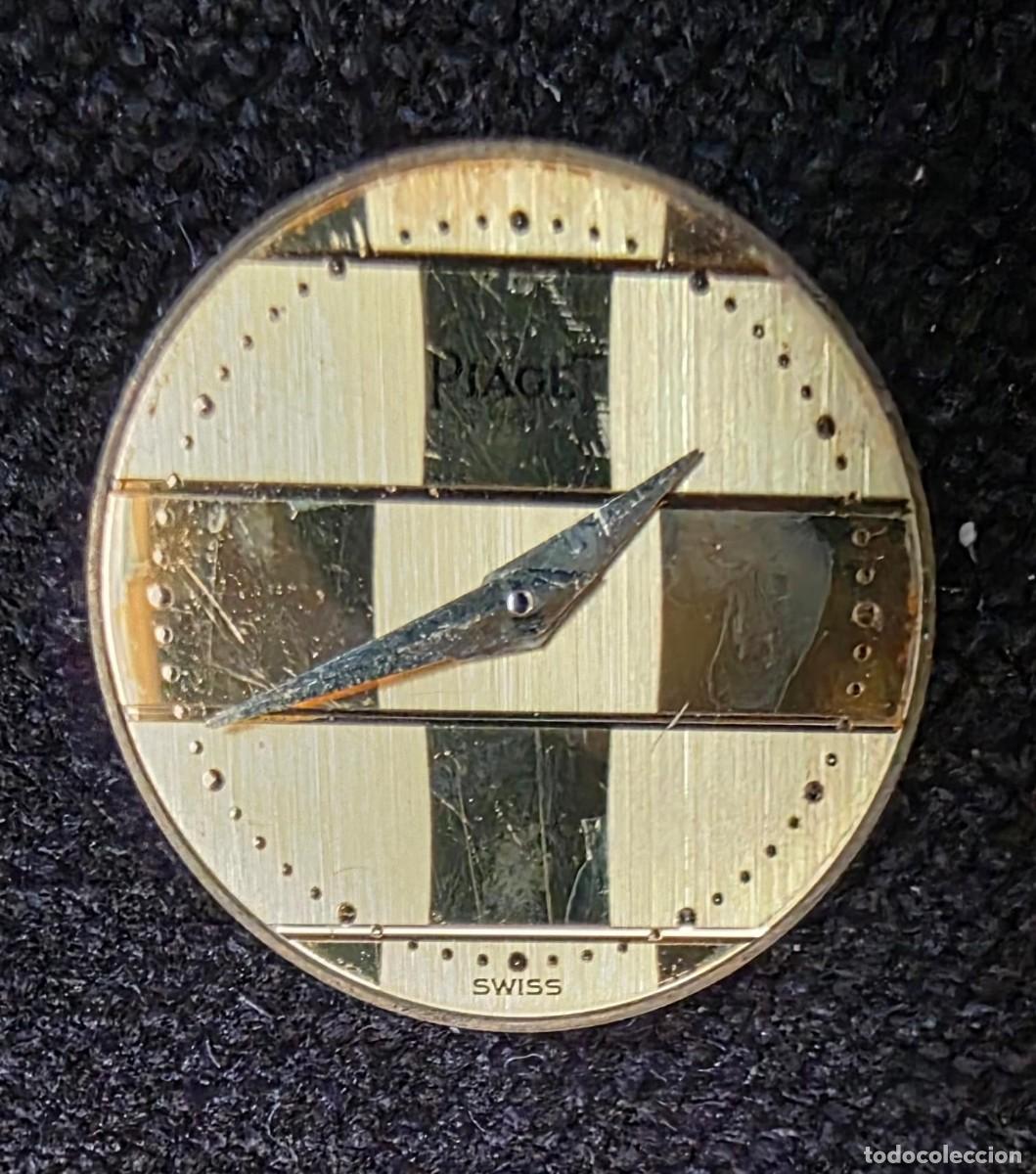 Recambios de relojes: Maquinaria y esfera de reloj Piaget Swiss vintage 1,7 cm &ndash; Movimiento de cuarzo 10 jewels