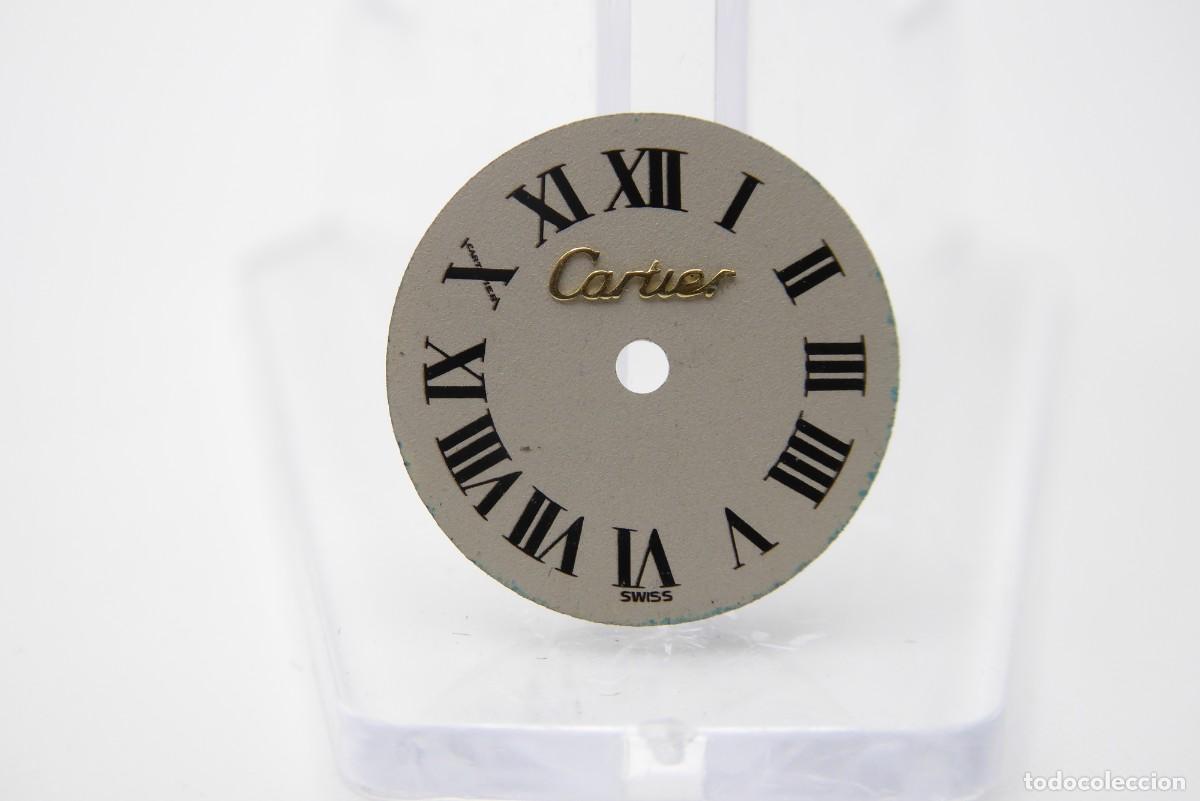 Recambios de relojes: Cartier Santos vintage ladies white dial 15mm