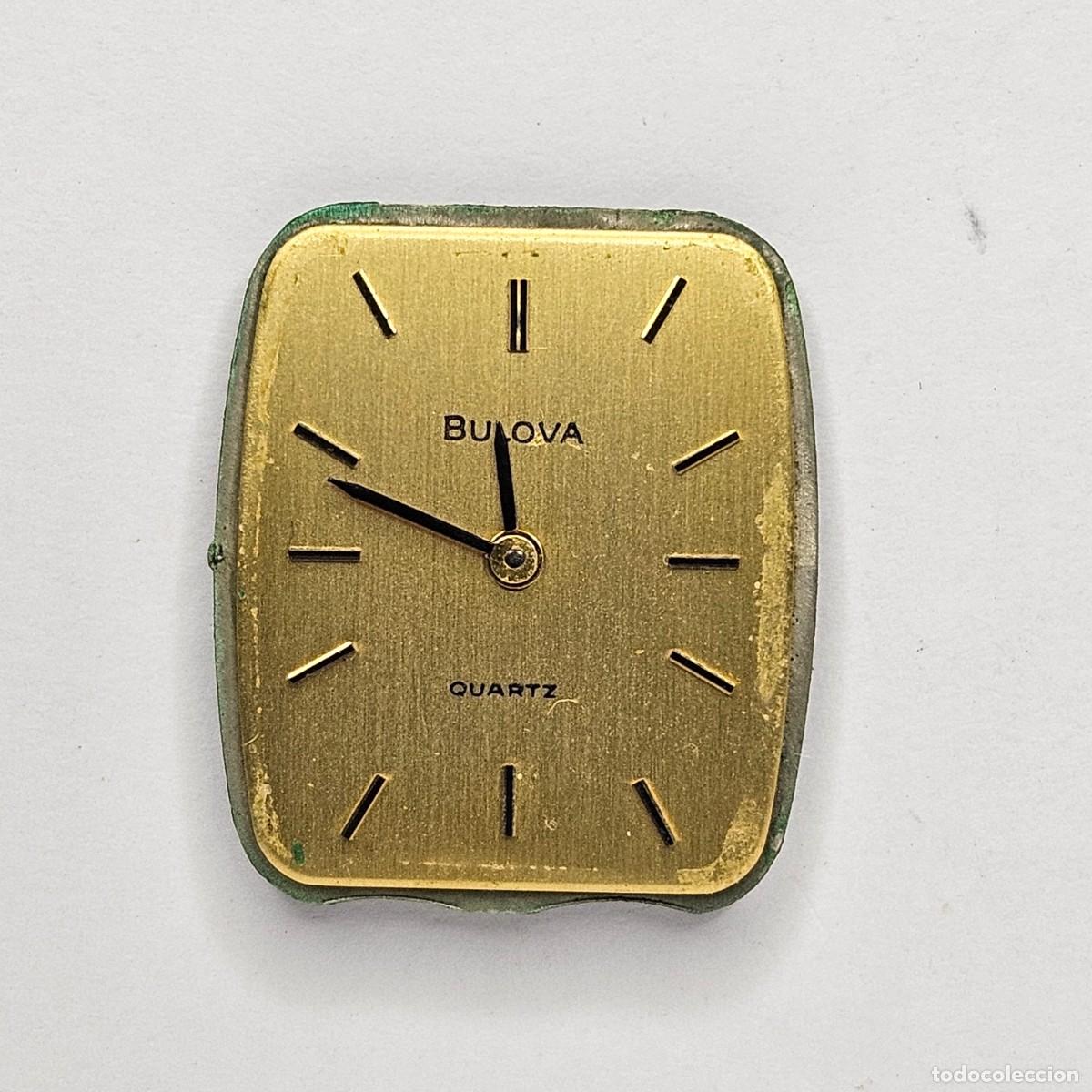 Recambios de relojes: MAQUINARIA RELOJ-BULOVA QUARTZ-CALIBRE- ETA 996.001-SWISS-ESFERA-AGUJAS-CRISTAL-6 JEWELS