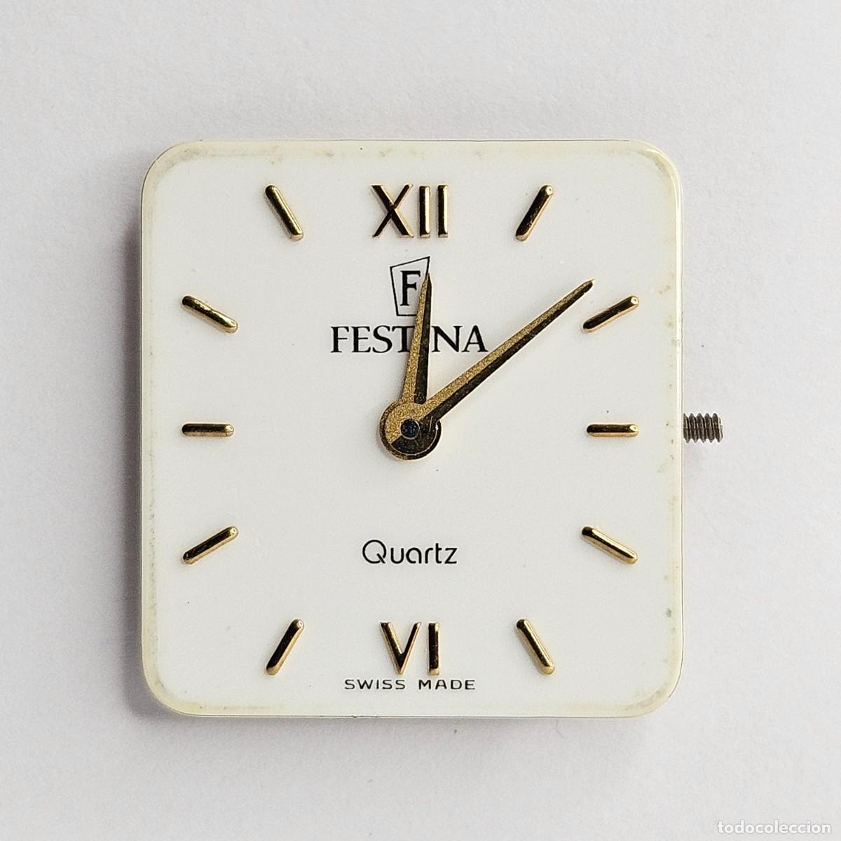 Recambios de relojes: MAQUINARIA RELOJ-FESTINA 95-11-QUARTZ-CALIBRE ETA 976.001-ESFERA-AGUJAS-CORONA-SWISS-6 JEWELS