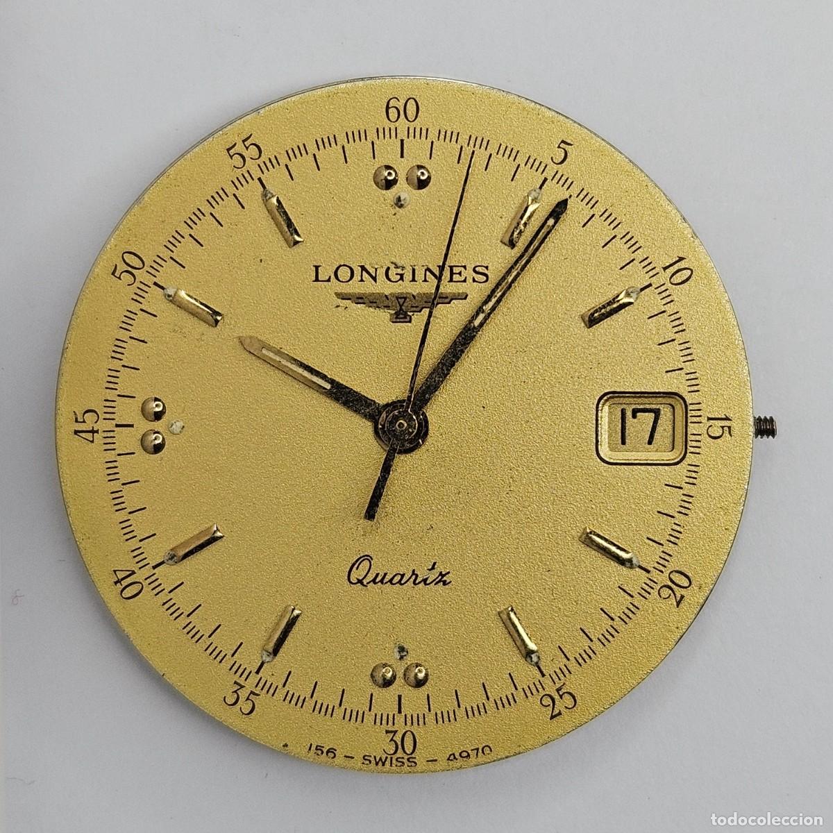 Recambios de relojes: MAQUINARIA RELOJ-LONGINES QUARTZ L 156.2-CALIBRE-ETA 255.411-SWISS-ESFERA-AGUJAS-CALENDARIO-HOMBRE