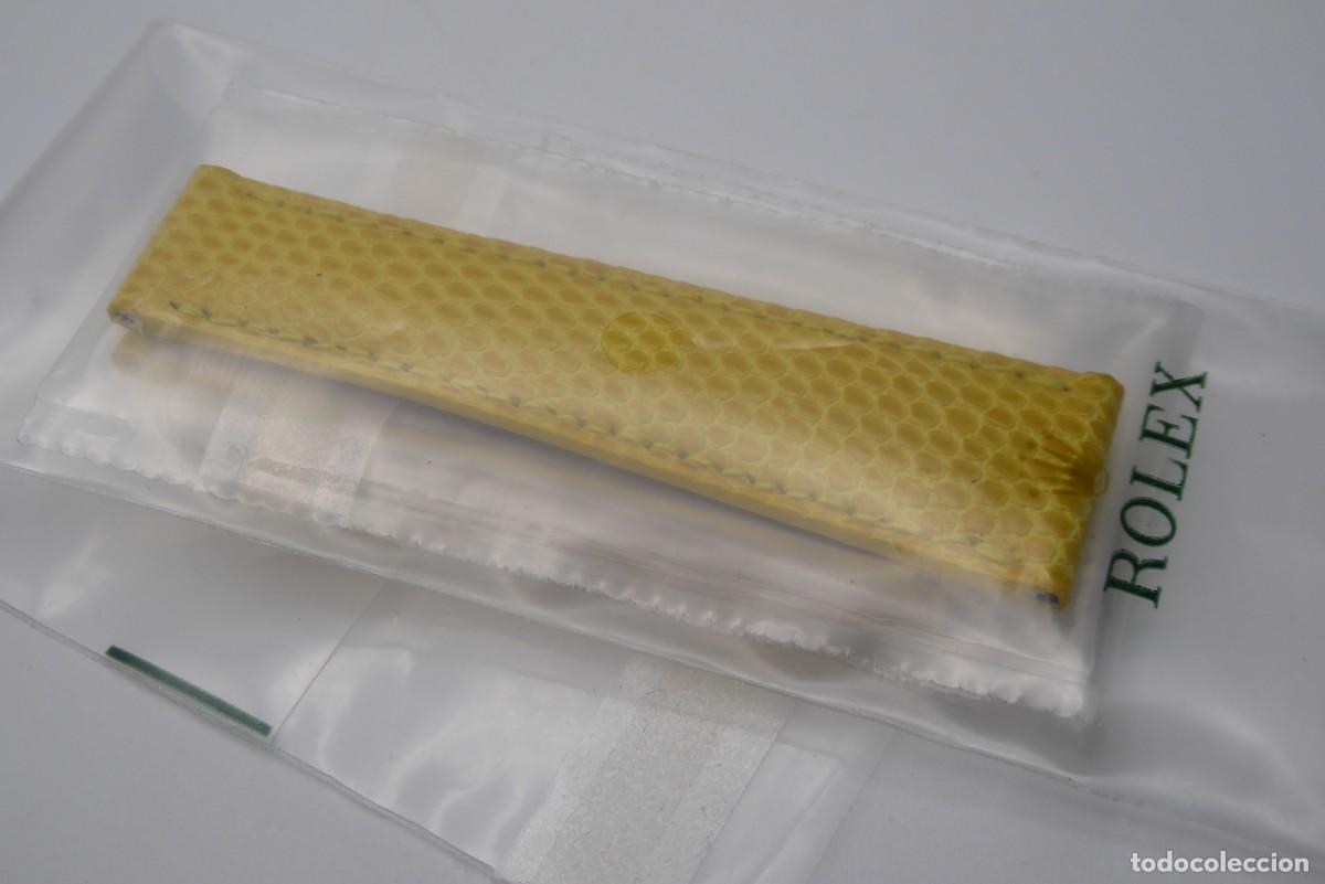 Recambios de relojes: Rolex Daytona beach yellow lizard strap 116519