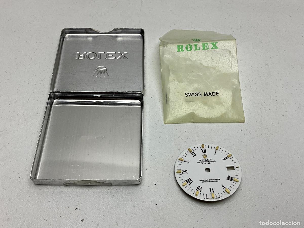 Recambios de relojes: ESFERA RELOJ ROLEX MODELO OYSTER PERPETUTAL DATE - CON CAJA Y BOLSA ROLEX - DE CASA PARTICULAR