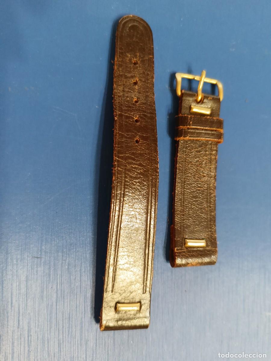 Recambios de relojes: Correa reloj vintage tipo piel