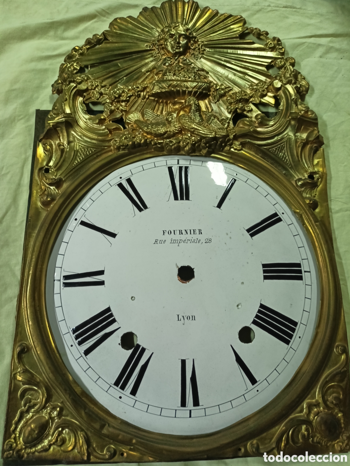 Recambios de relojes: FRONTAL ESFERA Y CHAPA RELOJ MOREZ SIGLO XIX