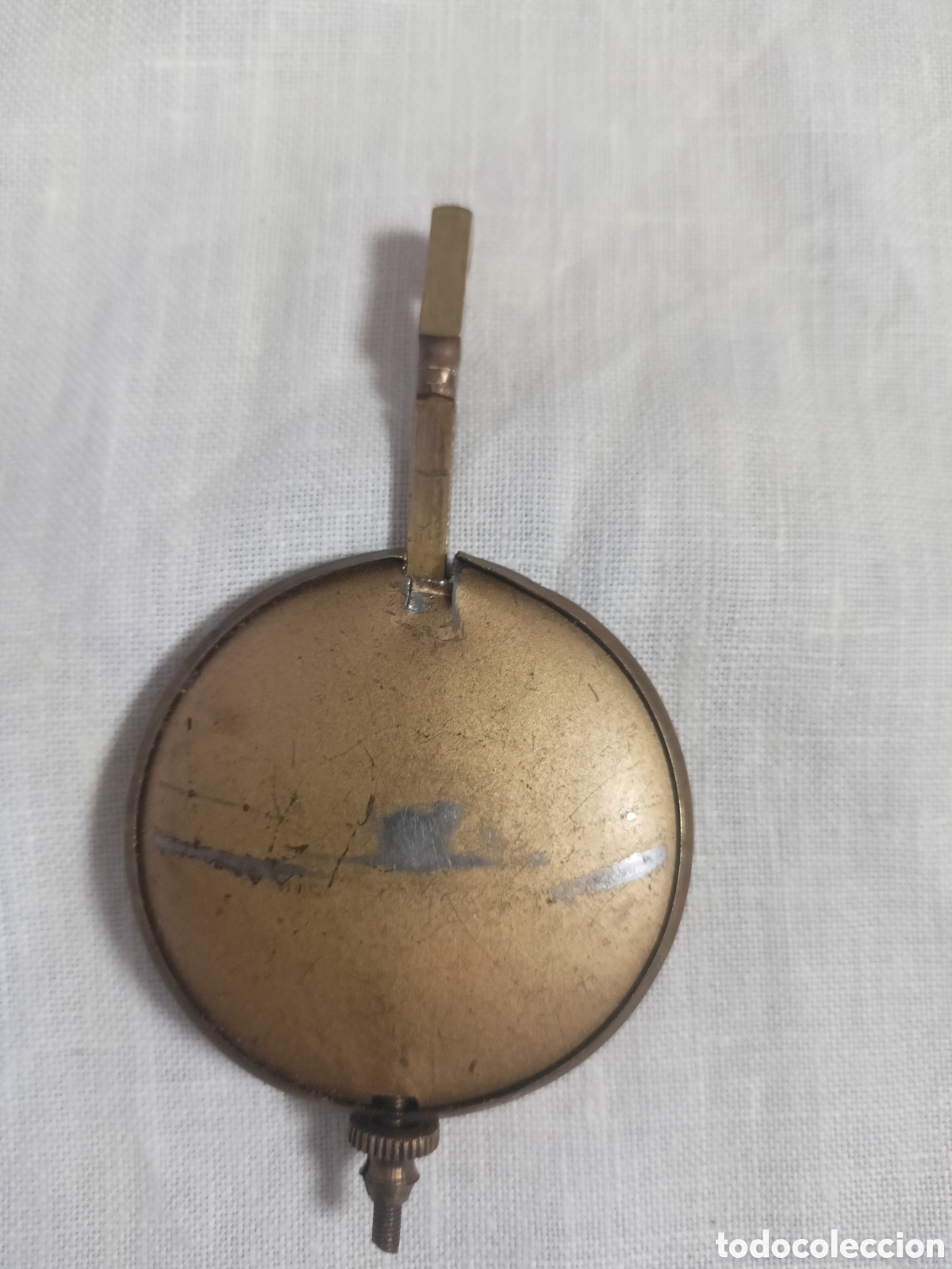 Recambios de relojes: ANTIGUO PENDULO PARA RELOJ SOBREMESA - Foto 2