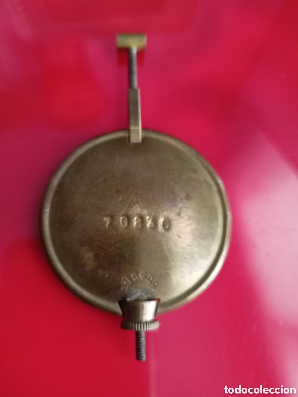 Recambios de relojes: ANTIGUO PENDULO RELOJ SOBREMESA- ENGANCHE EN U