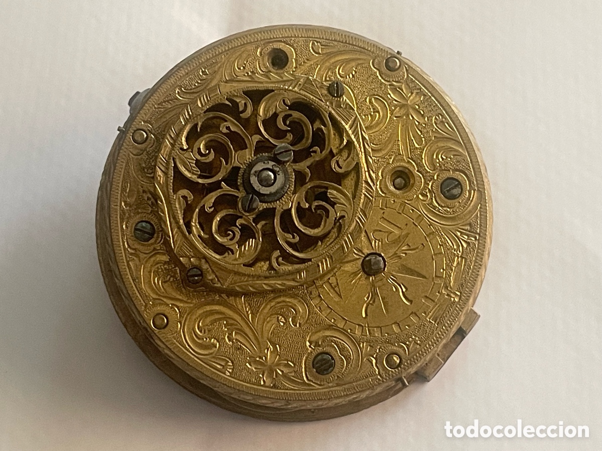 Recambios de relojes: Movimiento antiguo reloj bolsillo tipo Catalina, puente calado, 47mm, sin caja