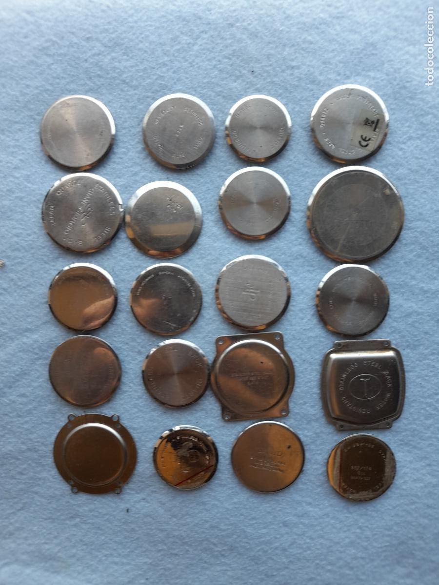 Recambios de relojes: Lote de 20 Tapas para Relojes de Pulsera para Caballero.