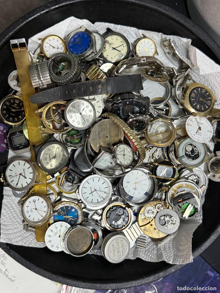 Recambios de relojes: LOTE DE RELOJES PARA REPARAR, RESTAURAR O DESPIEZAR &ndash; M&Aacute;S DE 40 PIEZAS + MAQUINARIAS + RECAMBIOS