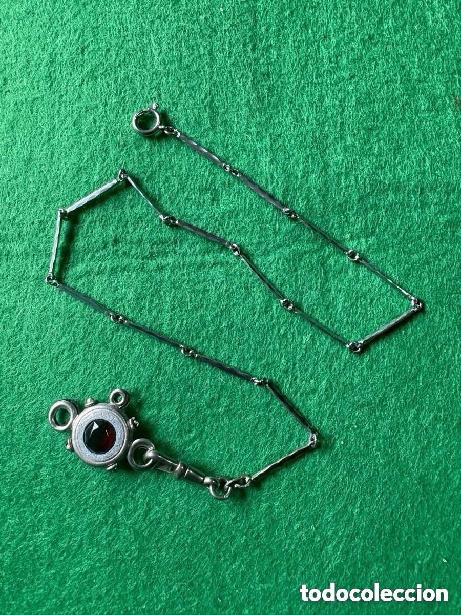 Recambios de relojes: Antigua leontina para reloj de bolsillo (A15)