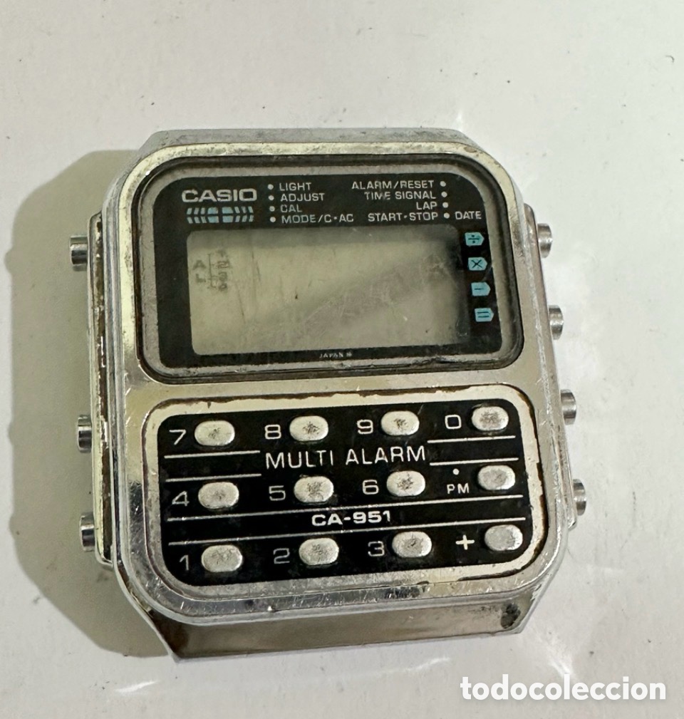 Recambios de relojes: Antiguo Reloj CASIO CA-951 CALCULADORA MULTI ALARM JAPON Vintage