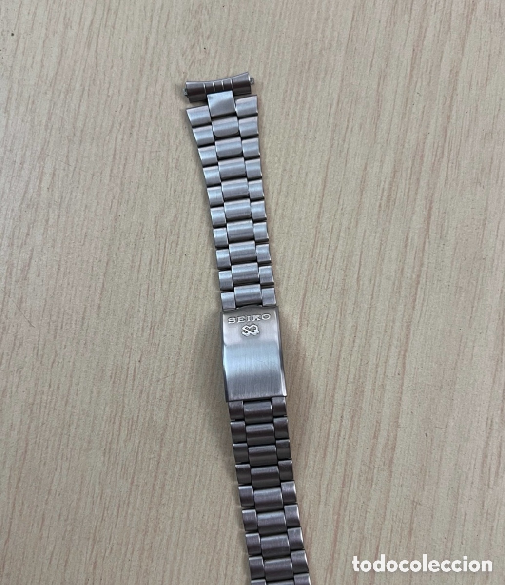 Pe&ccedil;as de reposi&ccedil;&atilde;o de rel&oacute;gios: ✅ pulsera SEIKO SQ 19 mm acero vintage