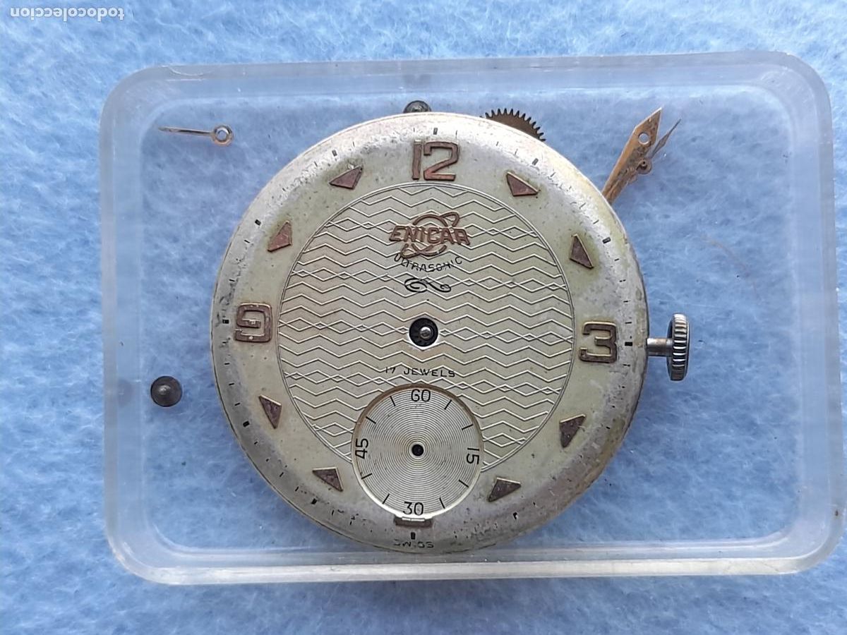 Recambios de relojes: Enicar. M&aacute;quina + Esfera para Reloj Cl&aacute;sico de Caballero.