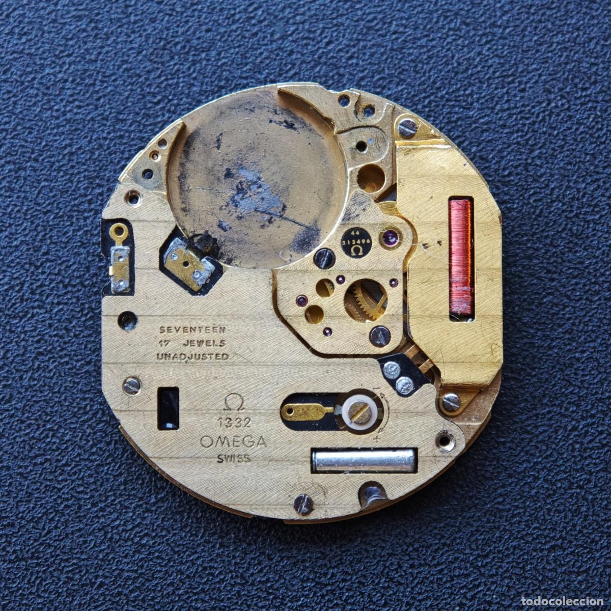Recambios de relojes: OMEGA 1332 maquinaria reloj quartz vintage watch movement motre orologio