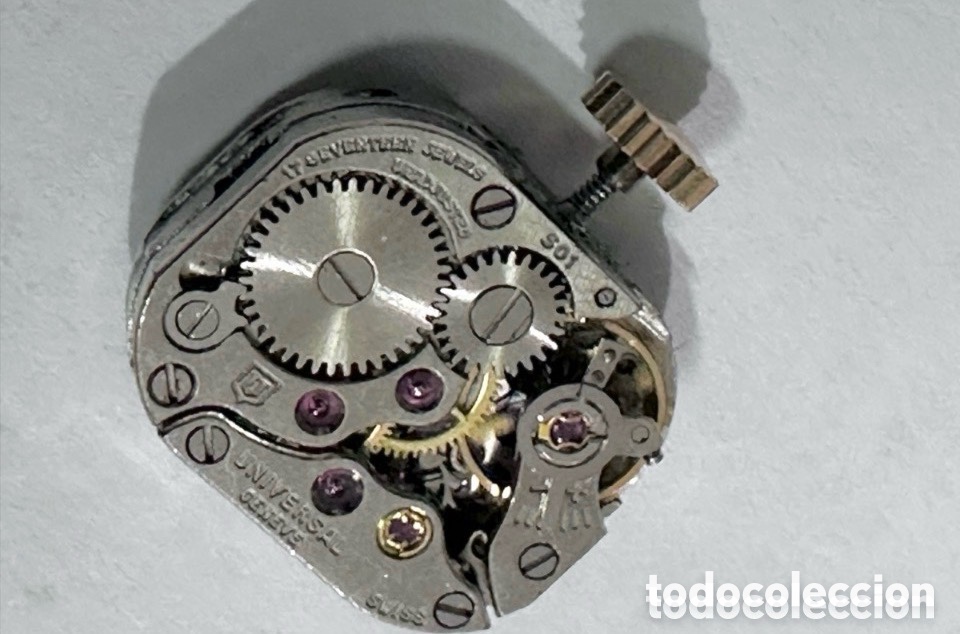 Recambios de relojes: Movimiento UNIVERSAL GENEVE Cal:501 de cuerda Swiss Made