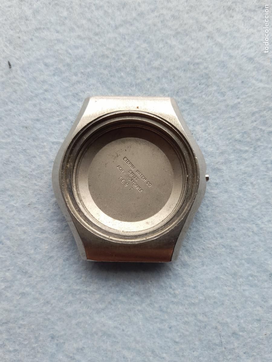 Pe&ccedil;as de reposi&ccedil;&atilde;o de rel&oacute;gios: Eterna. Caja + Tapa para Reloj de Caballero.