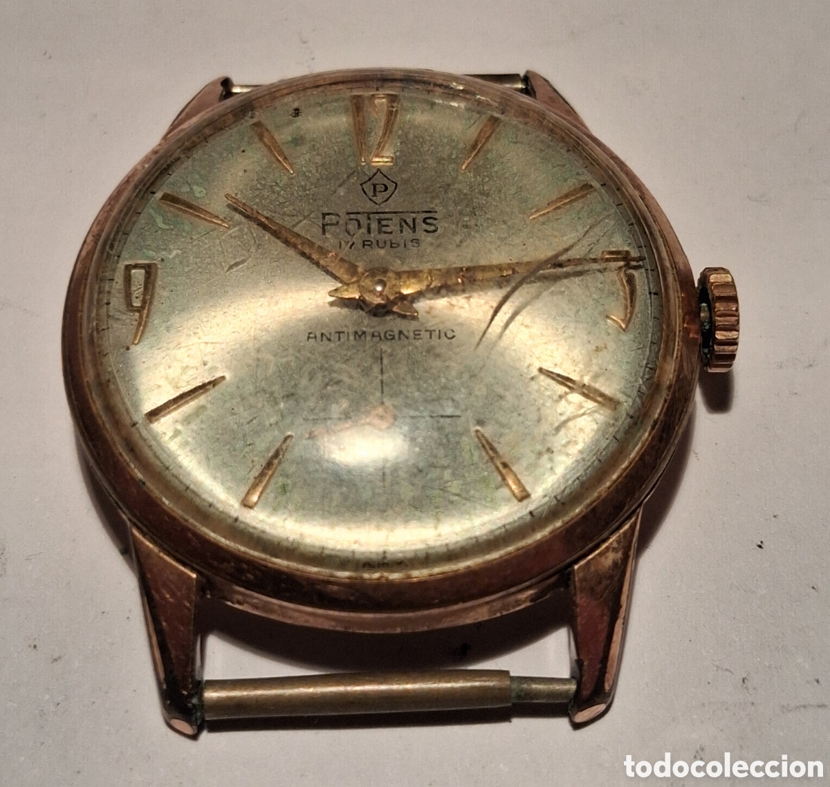 Recambios de relojes: RELOJ DE PULSERA PONTENS CARGA MANUAL FUNCIONANDO.