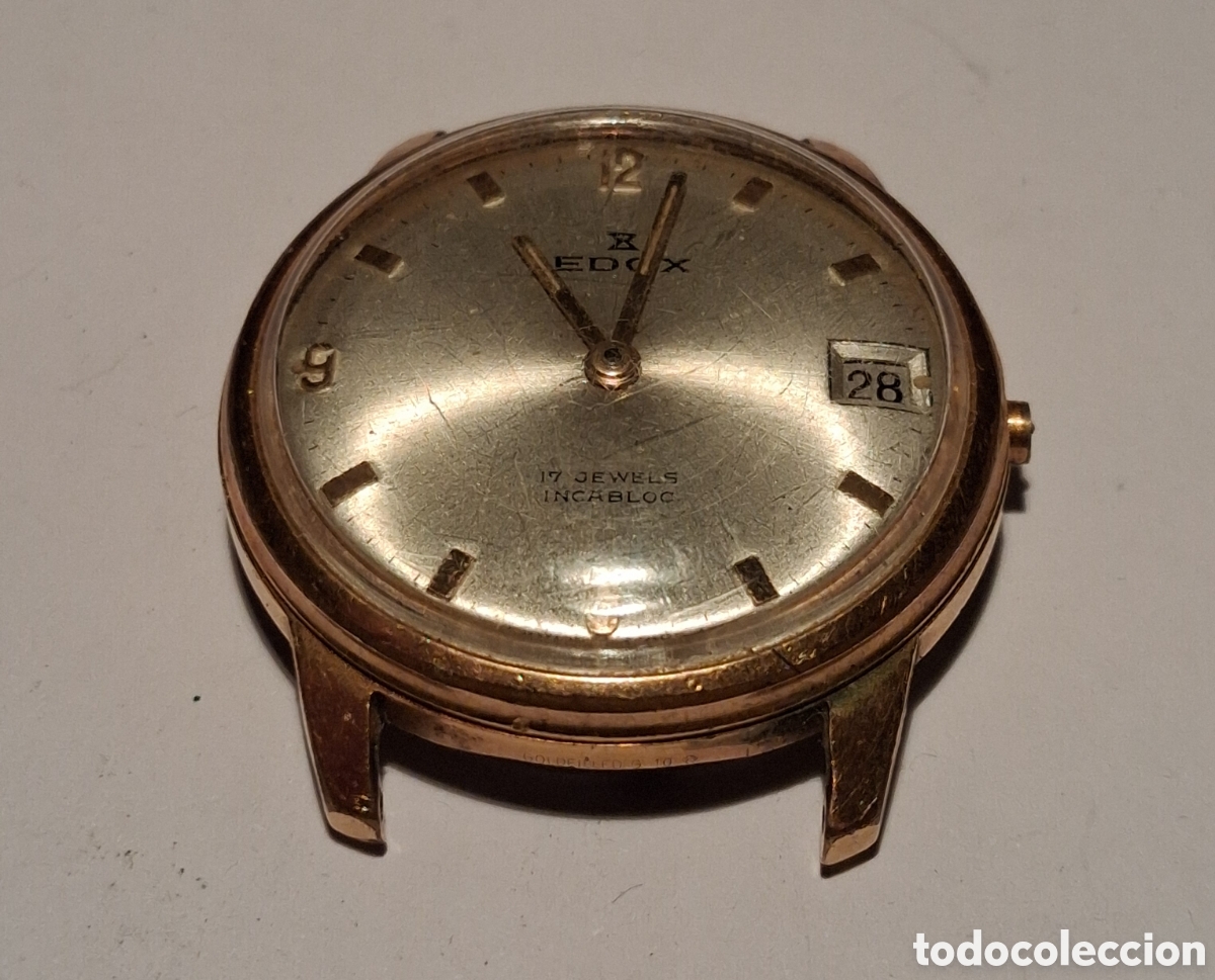 Recambios de relojes: RELOJ DE PULSERA EDOX CARGA MANUAL. NO SE SI FUNCIONA.