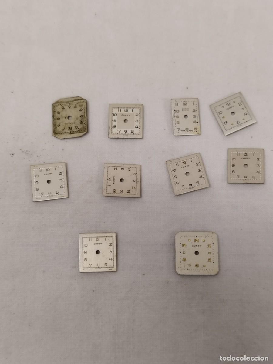 Recambios de relojes: Lote de 10 peque&ntilde;as esferas de reloj.