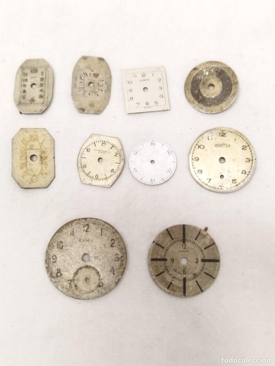 Recambios de relojes: Lote de 10 esferas de reloj. A identificar.