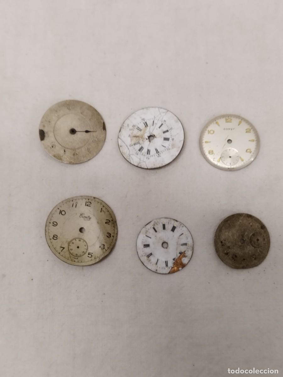 Recambios de relojes: Lote de 6 esferas de reloj. A identificar.