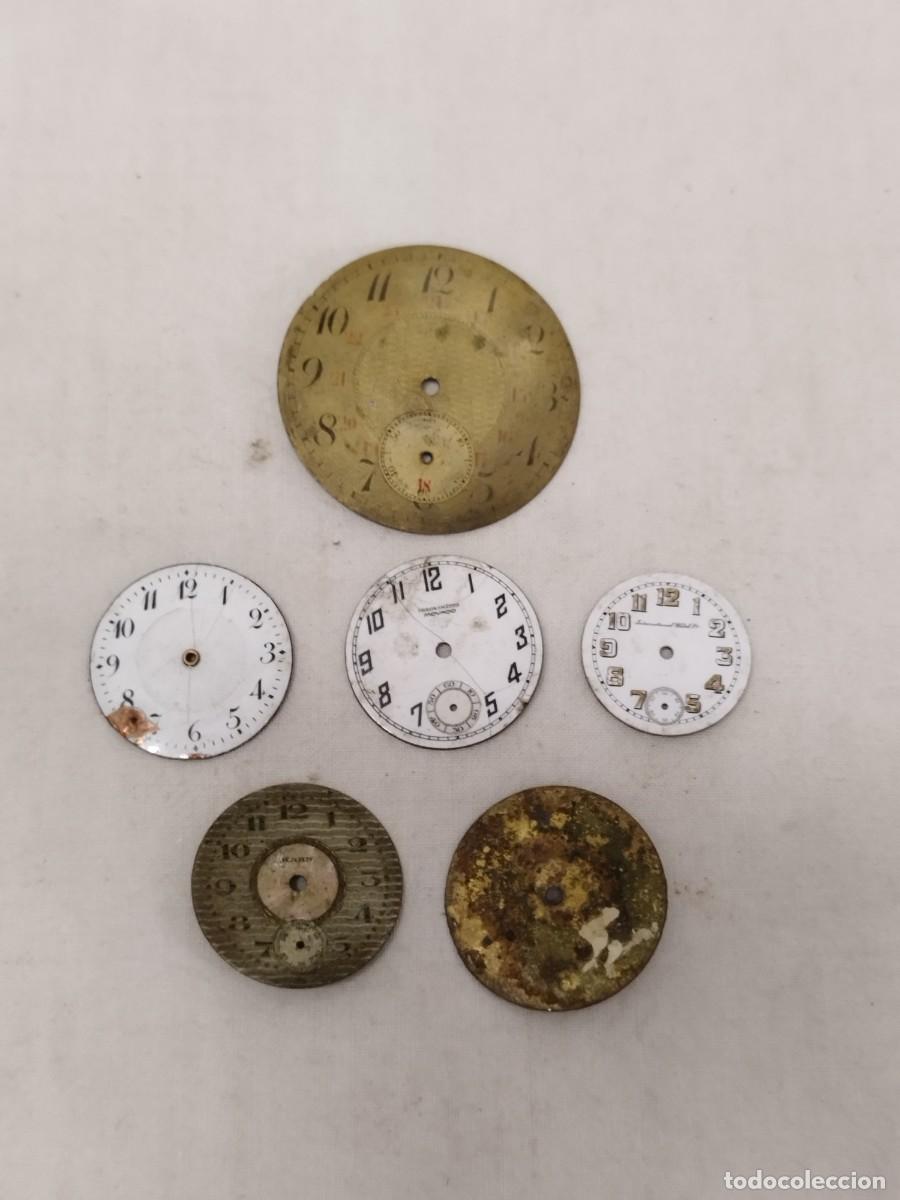 Recambios de relojes: Lote de 6 esferas de reloj. A identificar.