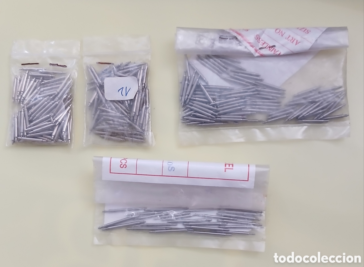 Recambios de relojes: Lote ~265 Pasadores De Reloj (Fornitura) - ~ 170 De 12mm, ~ 70 De 14mm Y ~ 25 De 20mm