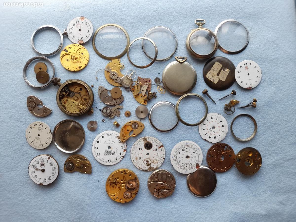 Spare Parts for Watches: Despiece de M&aacute;quinas para Relojes de Bolsillo Antiguo + Recambios.