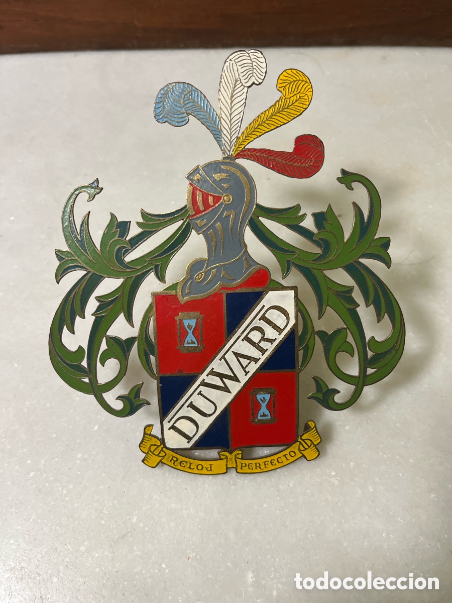 Recambios de relojes: Antiguo emblema Duward Reloj de metal