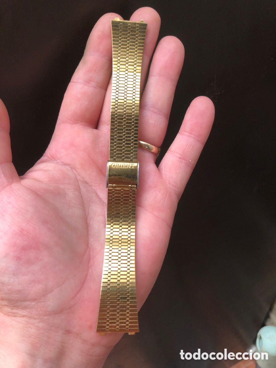Recambios de relojes: Armis reloj orient ba&ntilde;o de oro 18 mm
