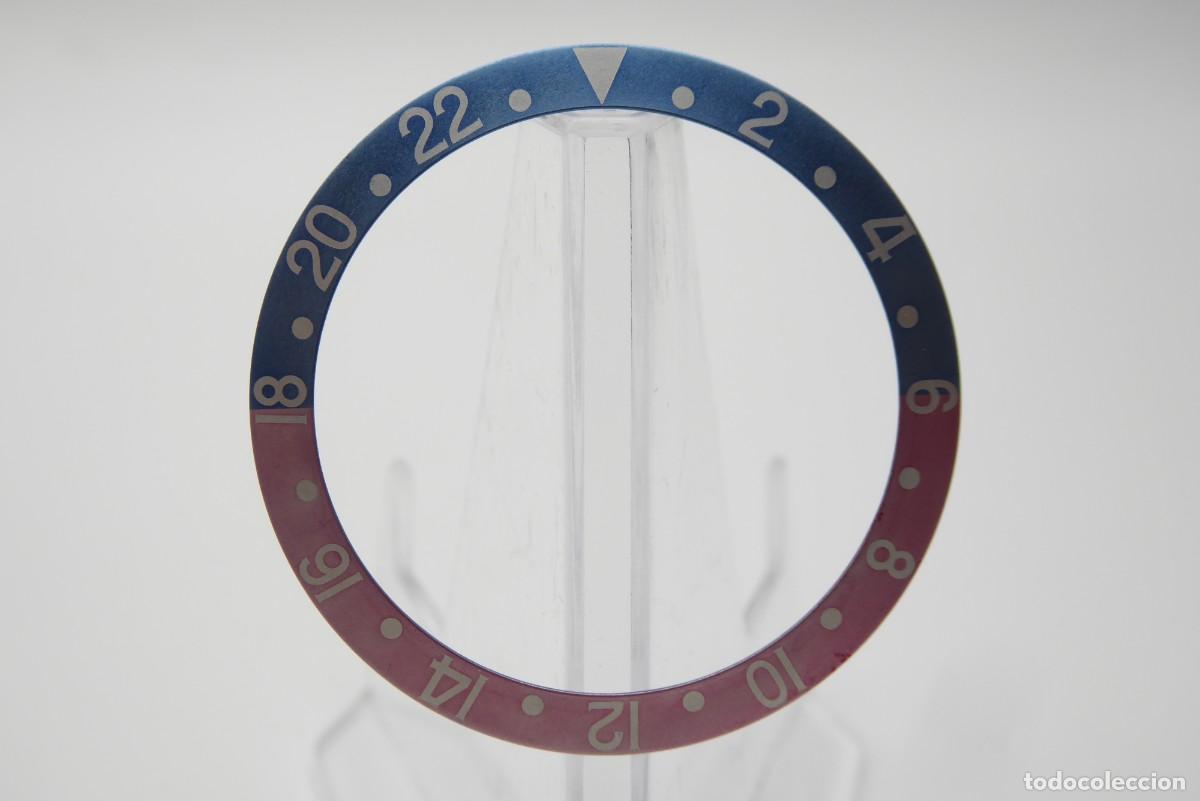 Recambios de relojes: Rolex GMT Master Pepsi faded serif insert 16710