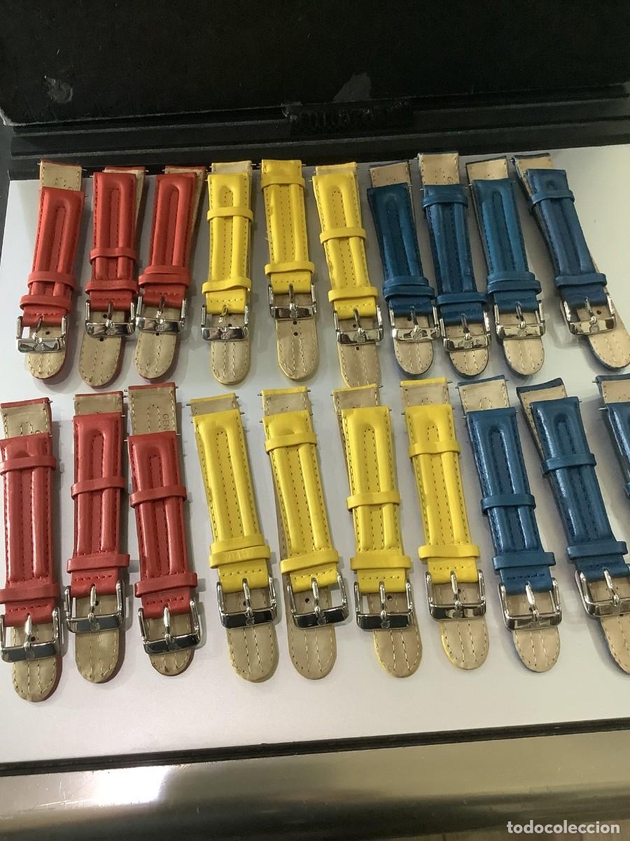 Recambios de relojes: LIQUIDACI&Oacute;N 20 CORREAS RELOJ - PIEL 20 mm. &iexcl;&iexcl;NUEVAS!! (VER FOTOS) CASIO, SEIKO, CAUNY, DOGMA, etc