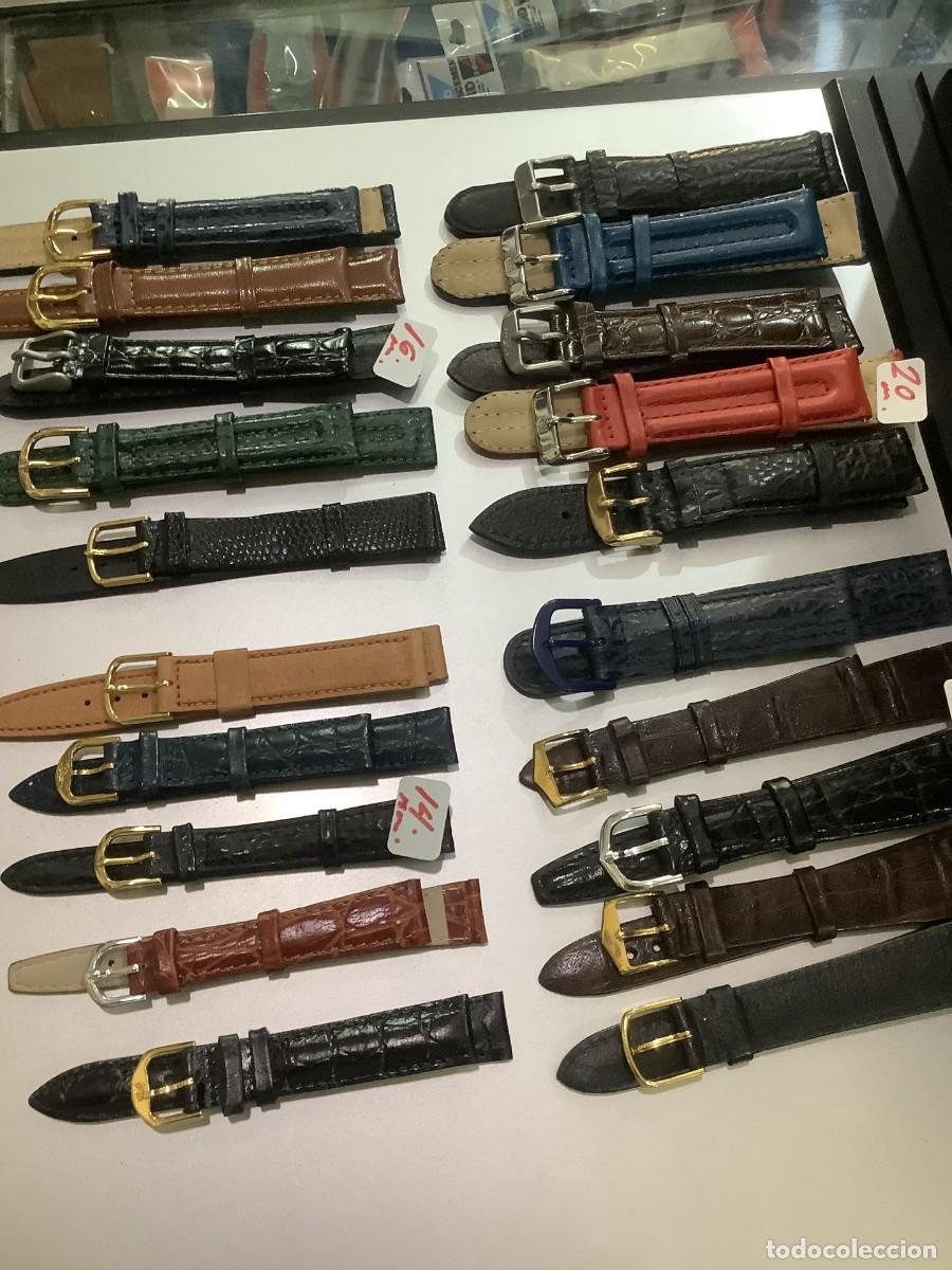 Recambios de relojes: LIQUIDACI&Oacute;N 20 CORREAS RELOJ - En PIEL de 14 / 16/ 18/ 20 mm. &iexcl;&iexcl;NUEVAS!! (VER FOTOS)