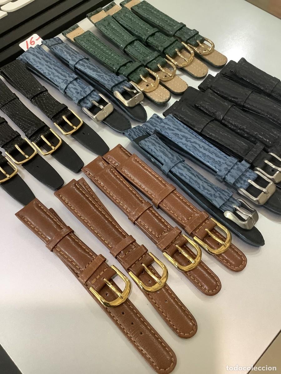 Recambios de relojes: LIQUIDACI&Oacute;N 20 CORREAS RELOJ - En Piel de 16 mm. &iexcl;&iexcl;NUEVAS!! (VER FOTOS)