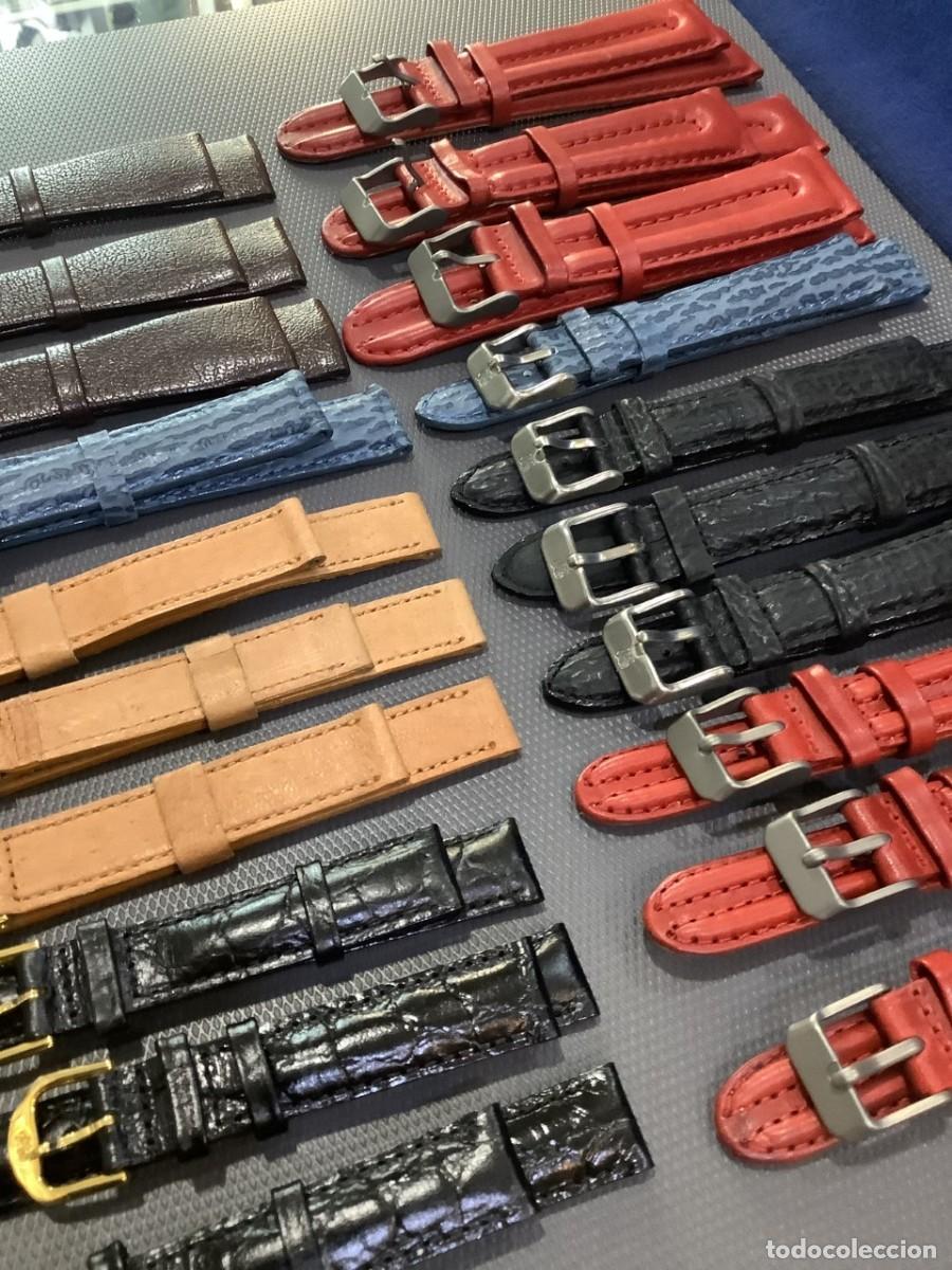 Recambios de relojes: LIQUIDACI&Oacute;N 20 CORREAS RELOJ - En Piel de 14/ 16/ 22 mm. &iexcl;&iexcl;NUEVAS!! (VER FOTOS)