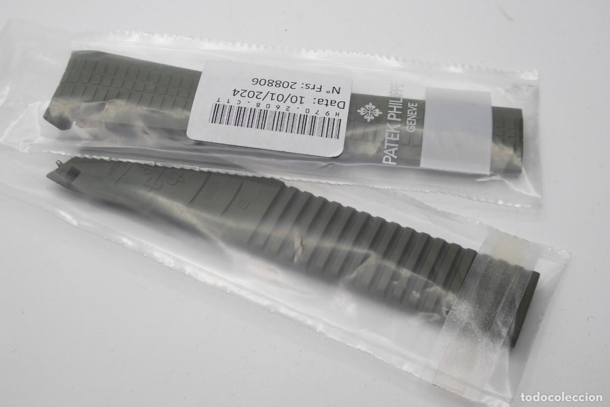 Recambios de relojes: Patek Philippe Aquanaut Green Khaki Rubber Strap 5968