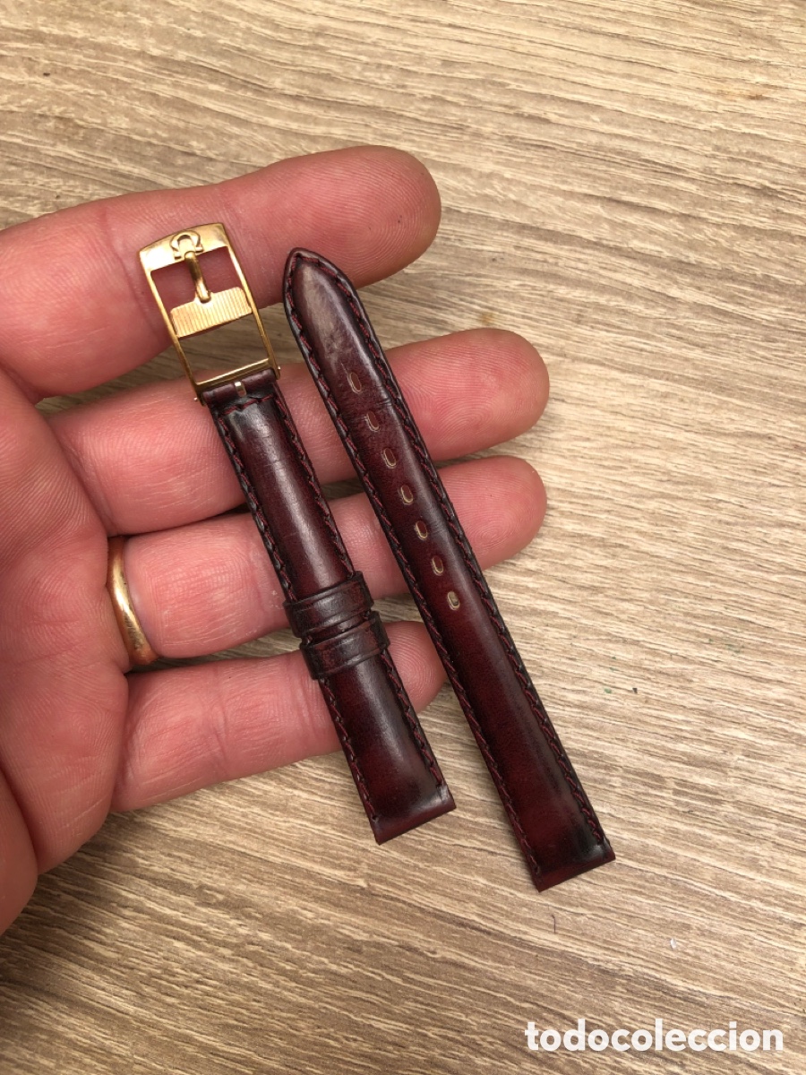 Recambios de relojes: Hebilla reloj omega ba&ntilde;o de oro correa de 12 mm