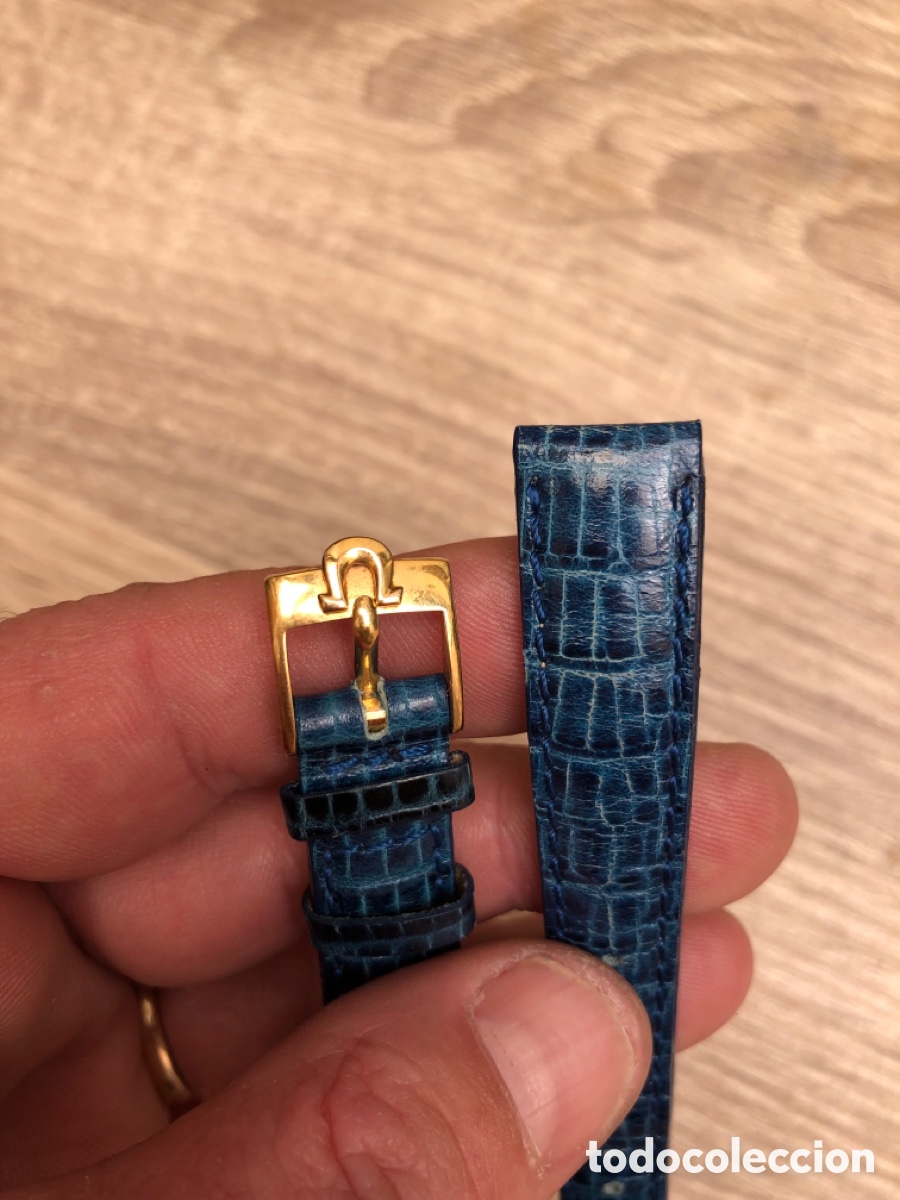 Recambios de relojes: Hebilla reloj omega ba&ntilde;o de oro correa de 14 mm