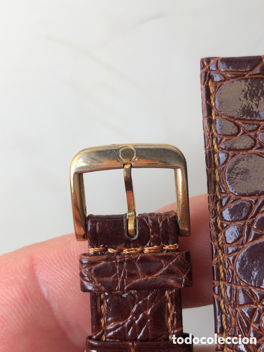 Recambios de relojes: Hebilla reloj omega con correa 20 mm a estrenar