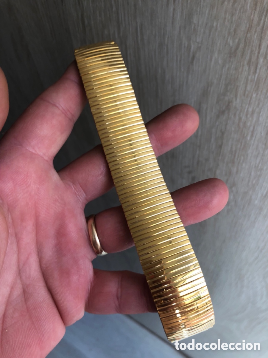 Recambios de relojes: Correa extensible ba&ntilde;o de oro a estrenar - Foto 5