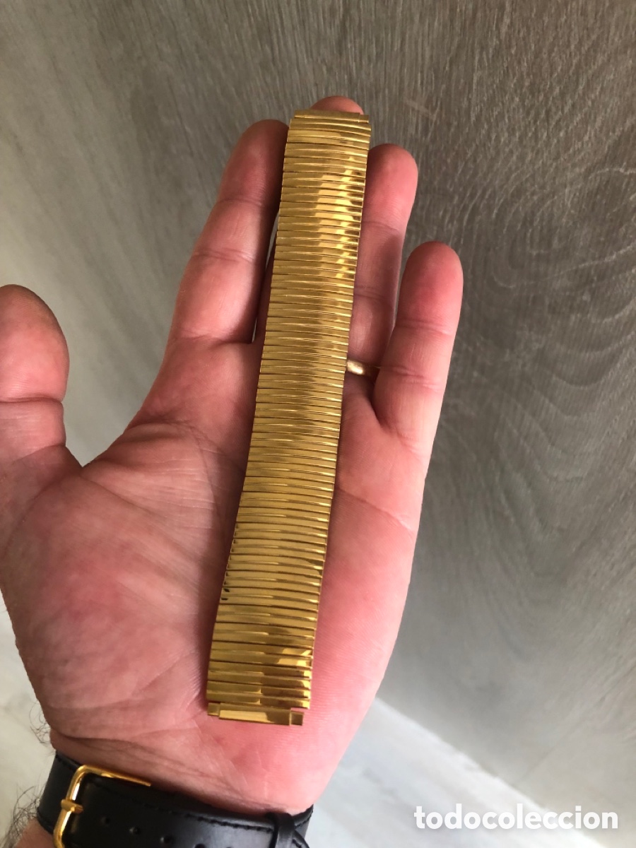 Recambios de relojes: Correa extensible ba&ntilde;o de oro a estrenar