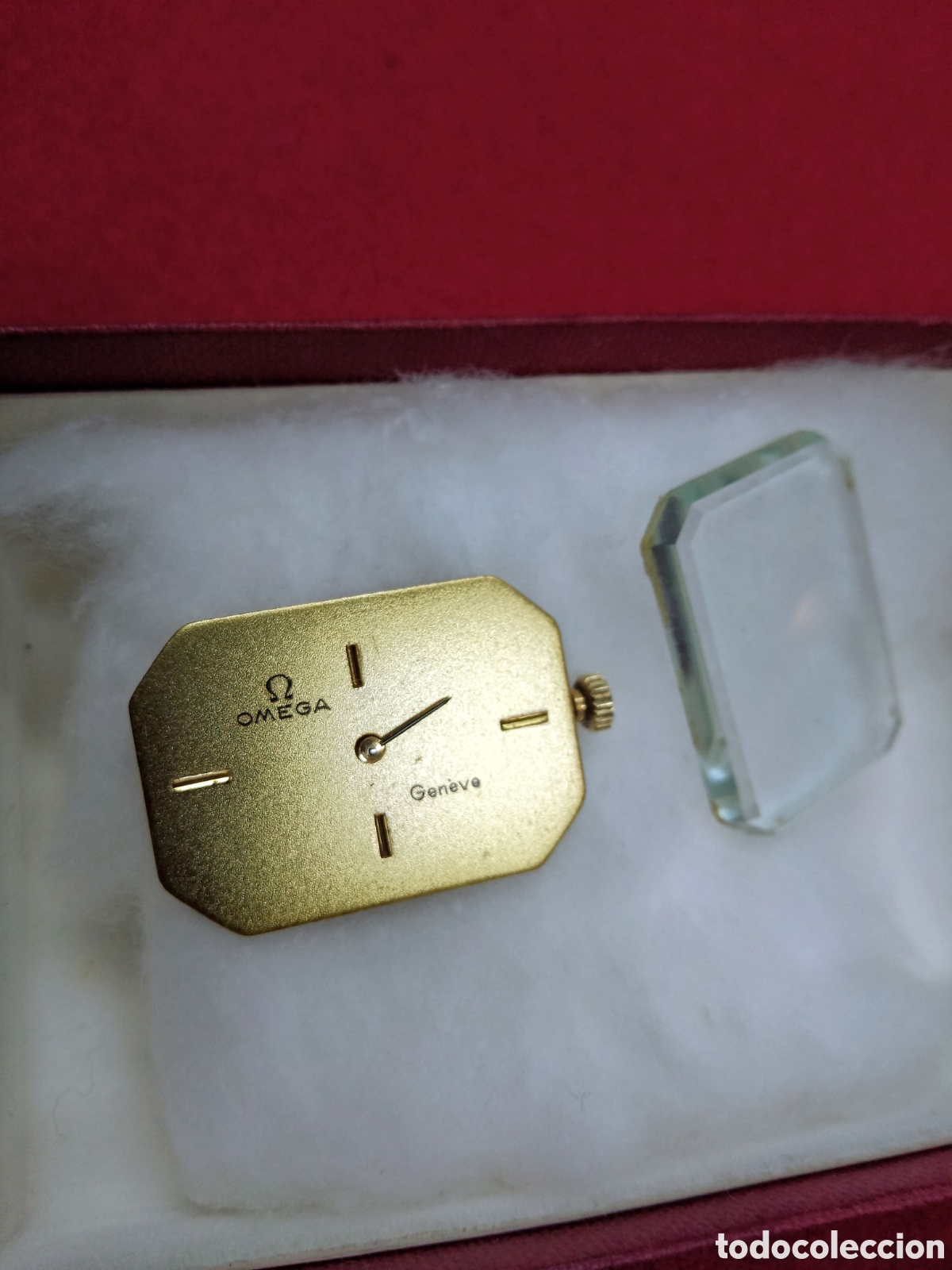 Recambios de relojes: RELOJ OMEGA GENEVE MAQUINARIA Y CRISTAL OMEGA ( perfecto funcionamiento)