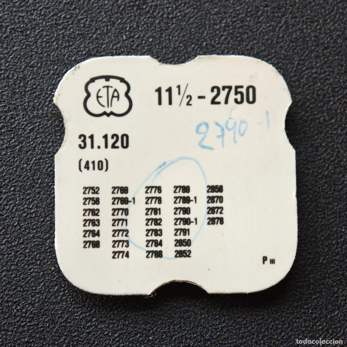 Recambios de relojes: ETA 11 1/2 2750 410 31.120 recambio pieza reloj vintage 2783 2789 watch spare part motre orologio